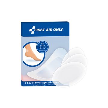 FIRST AID ONLY Blasen-Pflaster, transparent, 6er Blister