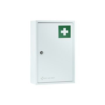 FIRST AID ONLY Erste-Hilfe-Schrank, Metall, weiß, unbestückt