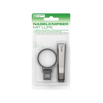 HARO Coupe-ongles avec loupe & lime, sur carte blister