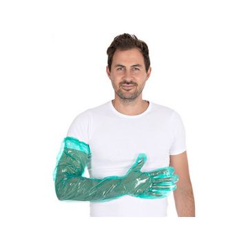 HYGOSTAR Gant LDPE SOFTLINE LONG PLUS, vert