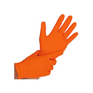 HYGOSTAR Gant en nitrile DIAMOND GRIP, XL, orange