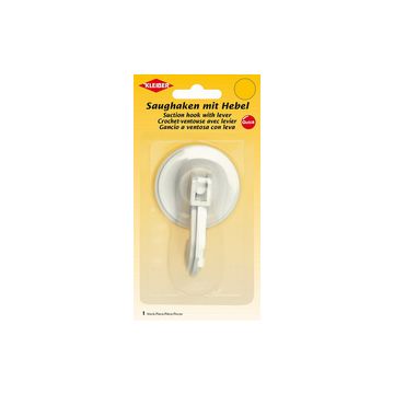 KLEIBER Crochet ventouse, plastique, blanc