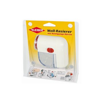 KLEIBER Mini rasoir anti-peluches, sans câble, blanc/rouge