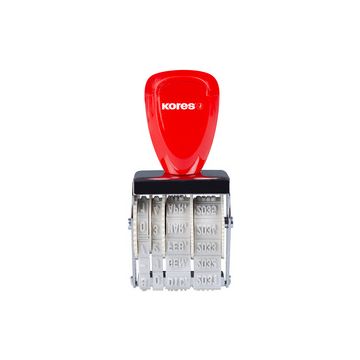 Kores Datumstempel, Monate in Buchstaben, 4 mm