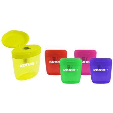 Kores Taille-crayons "Deposito one", de couleurs assorties