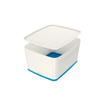 LEITZ Boîte de rangement My Box, 18 litres, blanc / bleu