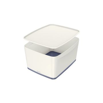 LEITZ Boîte de rangement My Box, 18 litres, blanc / gris