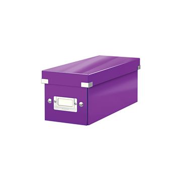 LEITZ Boîte de rangement pour CD Click & Store WOW, violet
