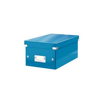 LEITZ Boîte de rangement pour DVD Click & Store, bleu