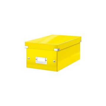 LEITZ Boîte de rangement pour DVD Click & Store, jaune