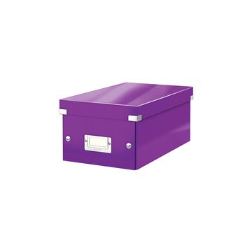 LEITZ Boîte de rangement pour DVD Click & Store, violet