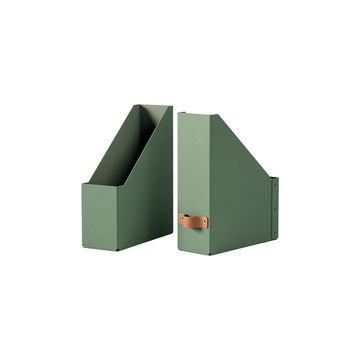 LEITZ Porte-revues Puro, A4, carton, set de 2, vert sauge