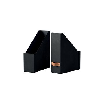 LEITZ Porte-revues Puro, A4, carton, set de 2, noir