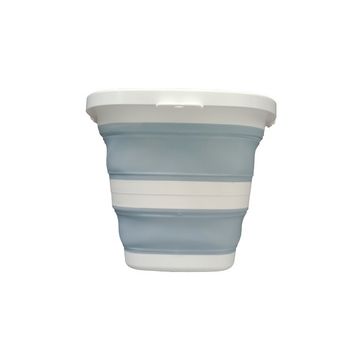 Linden Berg Seau, pliable, rond, 10 litres, pétrole/blanc