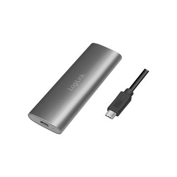 LogiLink Boîtier externe pour SSD M.2 NVMe PCIe & SATA, USB