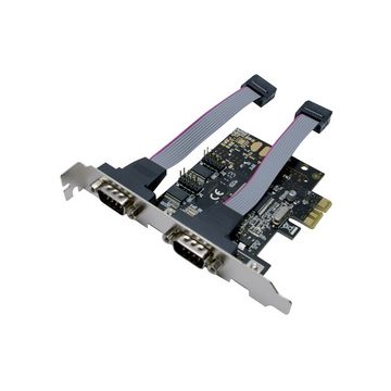 LogiLink Carte PCI Express sérielle RS-232, 2 ports