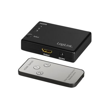 LogiLink Commutateur Full HD Small HDMI, 3 ports, noir