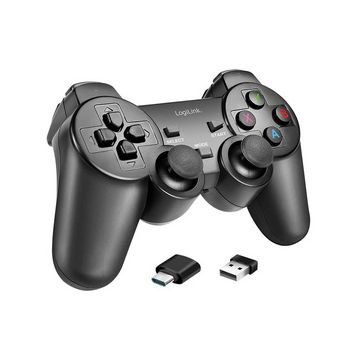 LogiLink Manette de jeu sans fil, 2,4 GHz, noir
