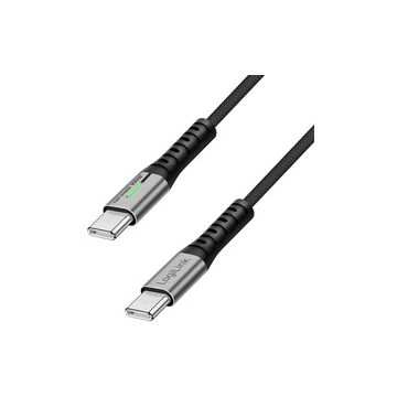 LogiLink USB 2.0 Kabel mit LED, USB-C - USB-C Stecker, 1,5 m