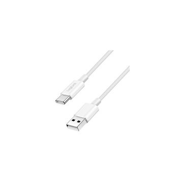 LogiLink Câble USB 2.0, USB-A - USB-C, 0,5 m, blanc