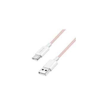 LogiLink Câble USB 2.0, USB-A - USB-C, 1,0 m, rose