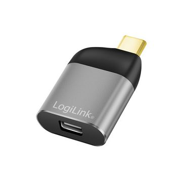 LogiLink USB-C - Mini DisplayPort Adapter, Aluminium-Gehäuse