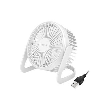 LogiLink Ventilateur de bureau USB, 30 dB, blanc