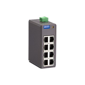MOXA Unmanaged Industrial Ethernet Switch, 8 ports, EDS-208