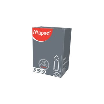 Maped Attache-lettres, galvanisées, 32 mm, grand paquet