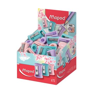 Maped Taille-crayon Vivo PASTEL, plastique, présentoir de 75 x75
