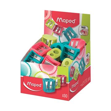 Maped Taille-crayon double Vivo, plastique, présentoir de 30 x30