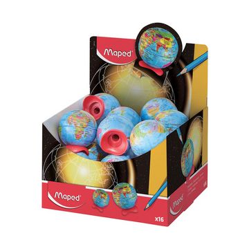 Maped Taille-crayons Globe, présentoir de 16 pièces x16