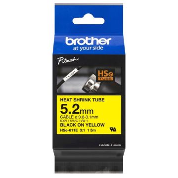 HSE611EBrother - noir, jaune - ruban de marquage de marque