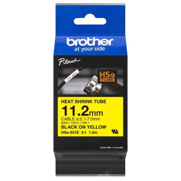 HSE631EBrother - noir, jaune - ruban de marquage de marque