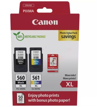 3712C008 / PG-560XL+CL-561XL Canon - multipack 2 couleurs : noire, multicouleur - cartouches à tête d'impression de marque