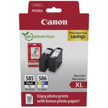 6204C005 / PG-585 XL/CL-586 XL Canon - multipack 2 couleurs : noire, multicouleur - cartouches d'encre de marque