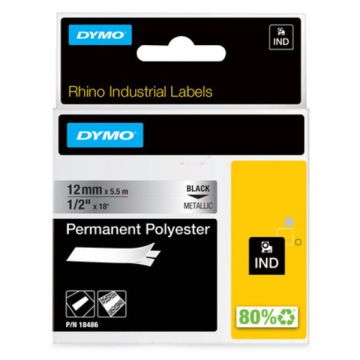 18761 / S0718180 Dymo - noir, argenté - ruban de marque