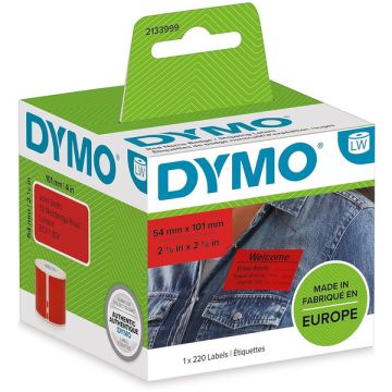 2133399Dymo - rouge - ruban cassette de marque