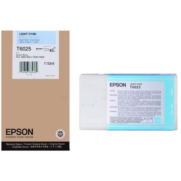C13T602500 / T6025 Epson - cyan photo - cartouche de marque