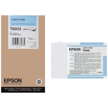 C13T605500 / T6055 Epson - cyan photo - cartouche de marque