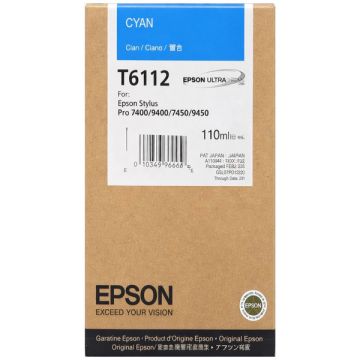 C13T611200 / T6112 Epson - cyan - cartouche de marque
