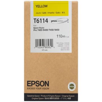C13T611400 / T6114 Epson - jaune - cartouche de marque