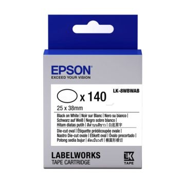 C53S658902 / LK-8WBWAB Epson - noir, blanc - rouleau d'étiquettes de marque