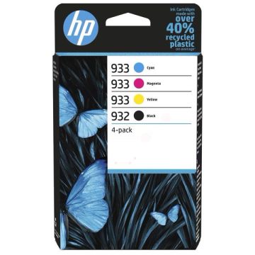 6ZC71AE / 932/933 HP - multipack 4 couleurs : noire, cyan, magenta, jaune - cartouches d'encre de marque