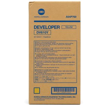 A04P700 / DV-610 Y Konica Minolta - jaune - développeur de marque A04P700 / DV-610 Y Konica Minolta - jaune - développeur de marque