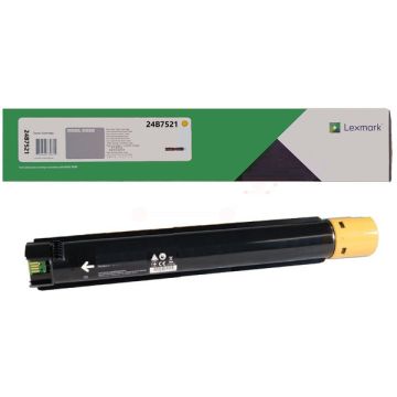 24B7521Lexmark - jaune - toner de marque