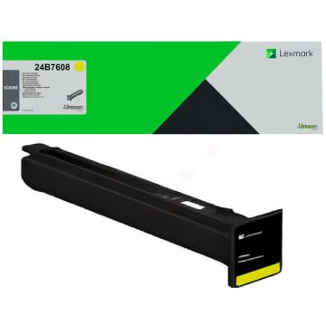 24B7608Lexmark - jaune - toner de marque