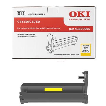 43870005OKI - jaune - tambour de marque