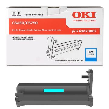43870007OKI - cyan - tambour de marque