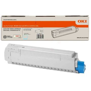44059107OKI - cyan - toner de marque